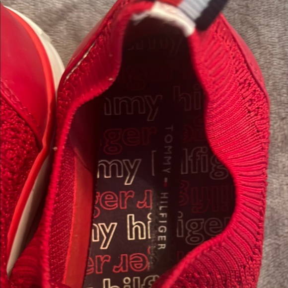 Tommy Hilfiger Red Tweggsie Sneakers with White Accents - Picture 6 of 6